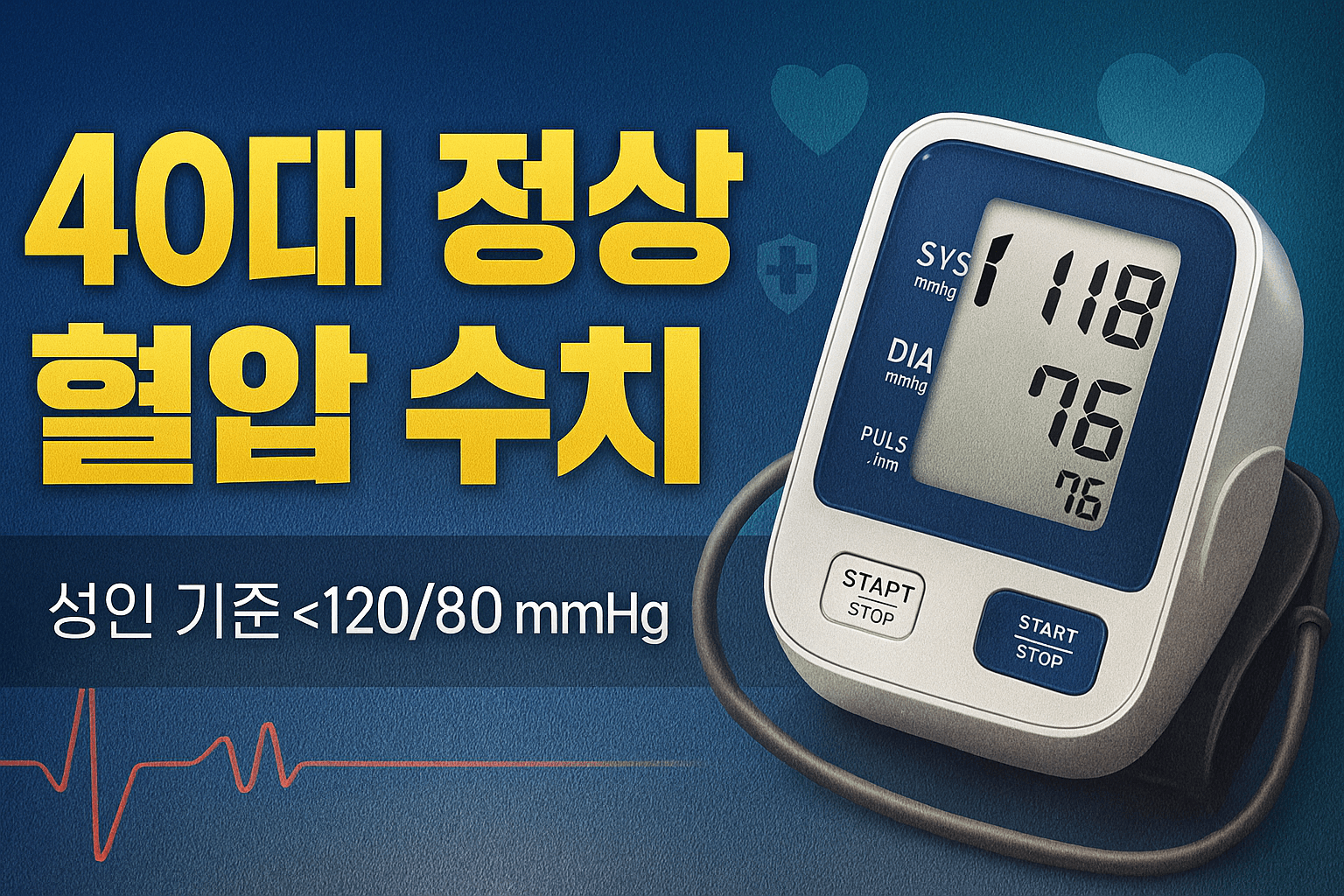40대 정상 혈압 수치 - 사진