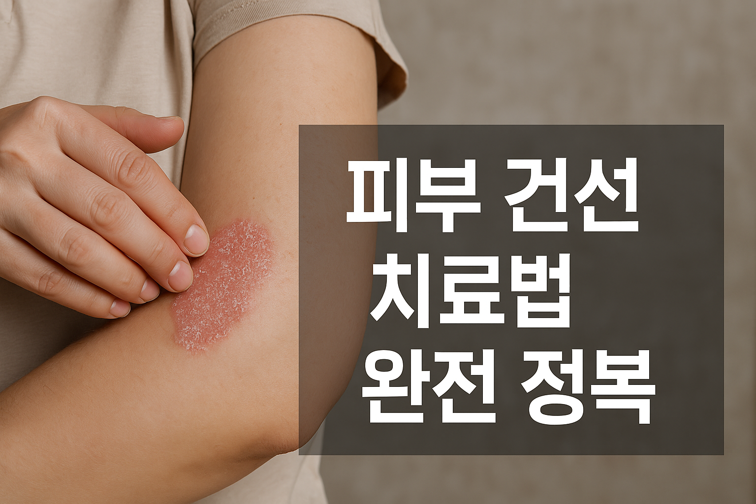 피부 건선 치료법 완전 정복