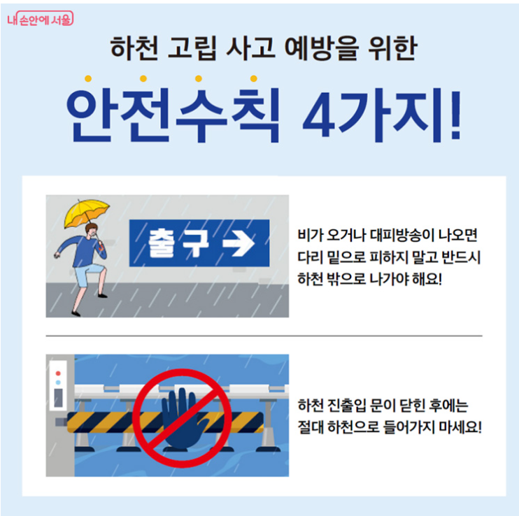 장마철 대비 행동요령