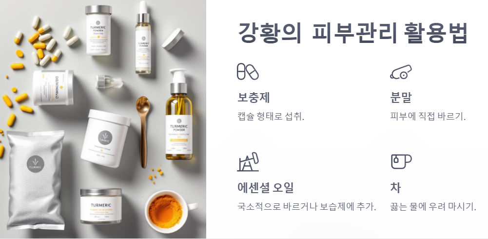 강황(커큐민)의 피부 관리 활용법
