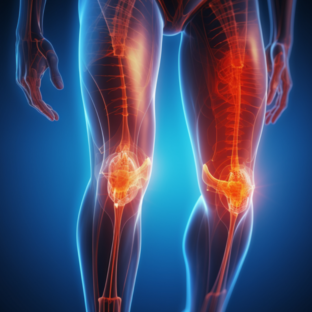 하반신 관절 모습을 표현한 그림