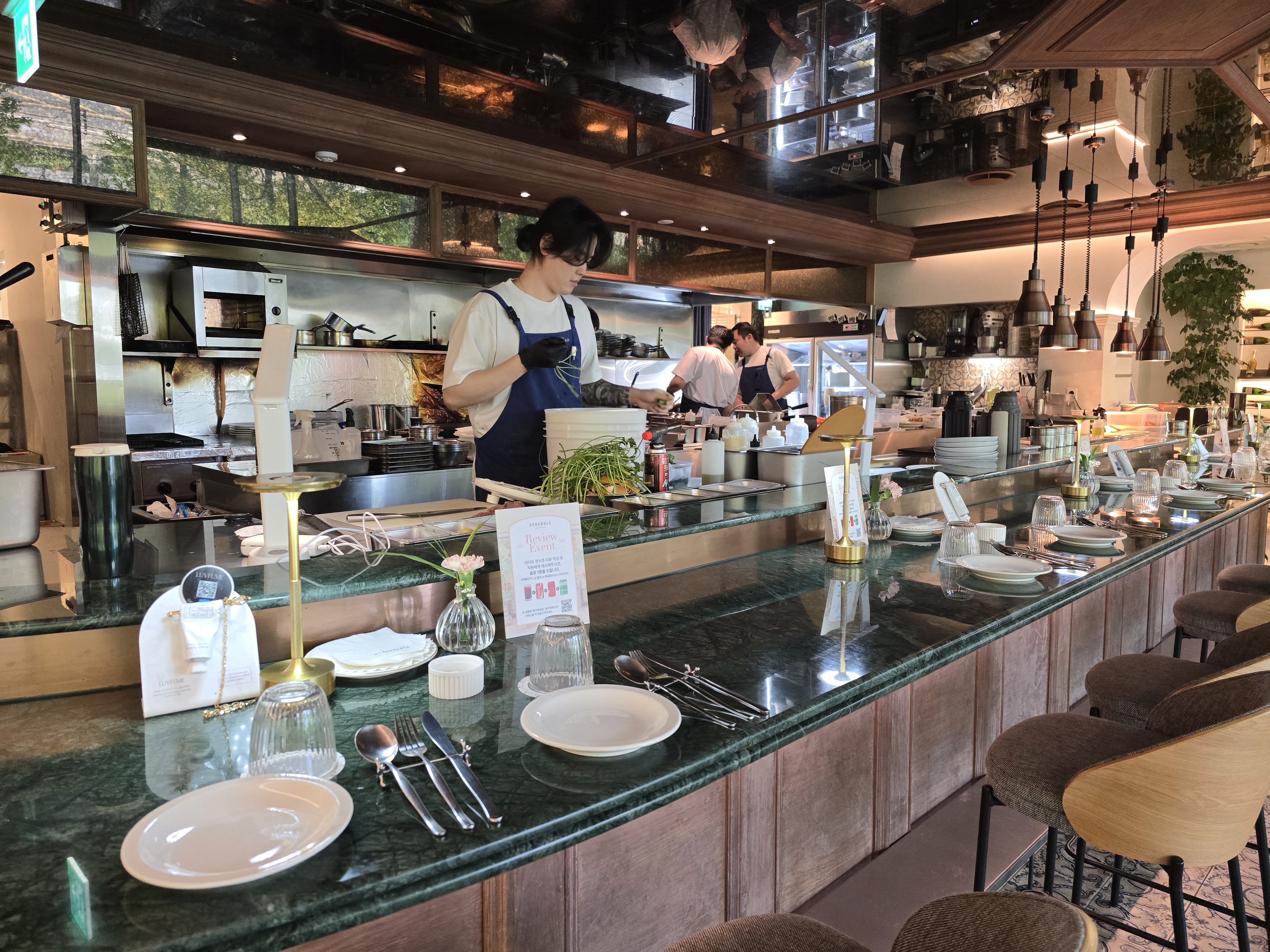 스케줄 오스테리아 내부