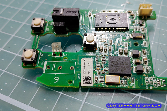 로지텍 V470 마우스 스위치 제거