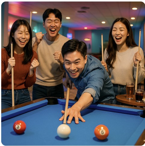 당구 각도 계산법 사진