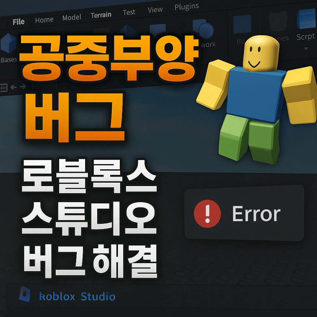 🎮 로블록스 스튜디오 공중부양&middot;버그 해결 방법 3가지