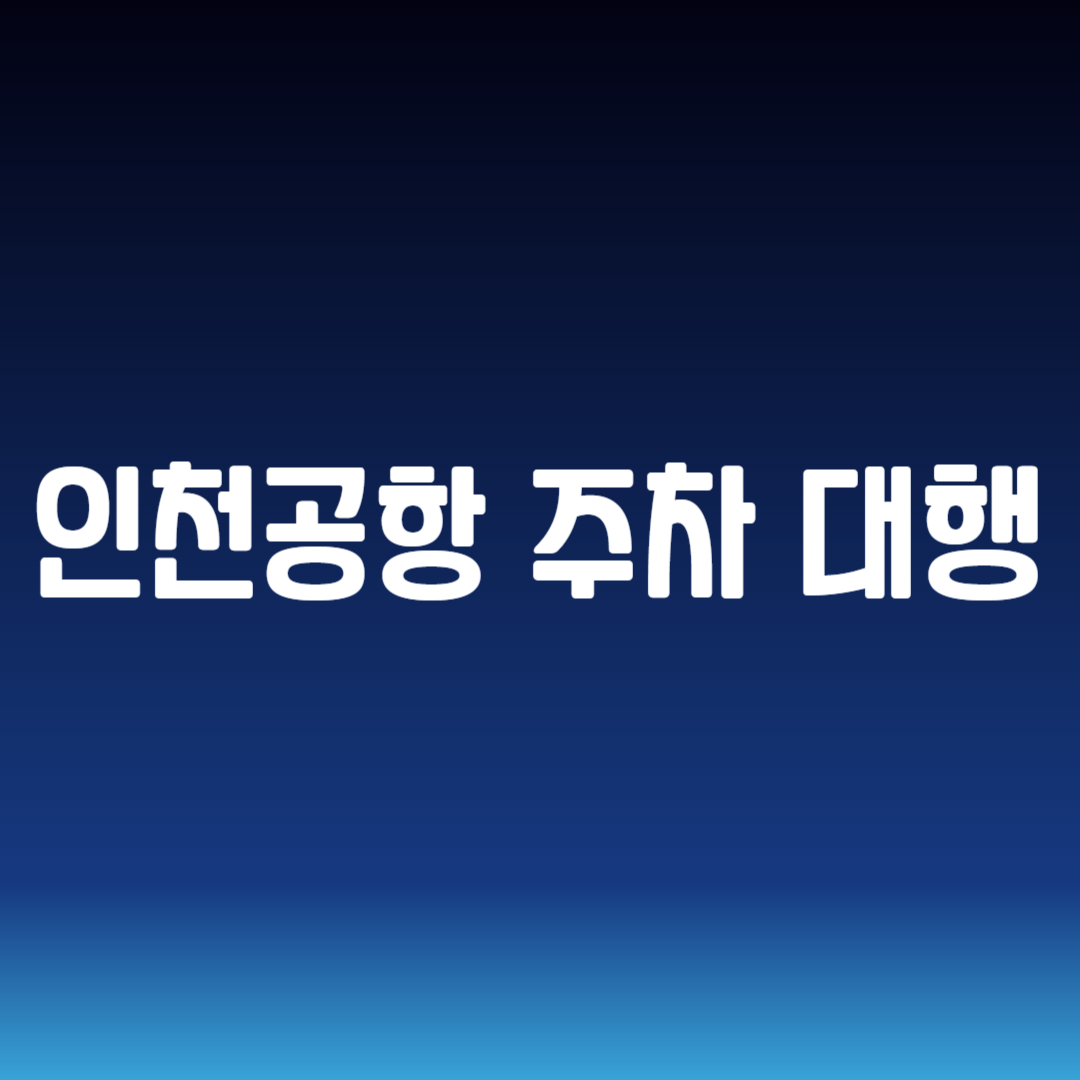 인천공항 주차 대행