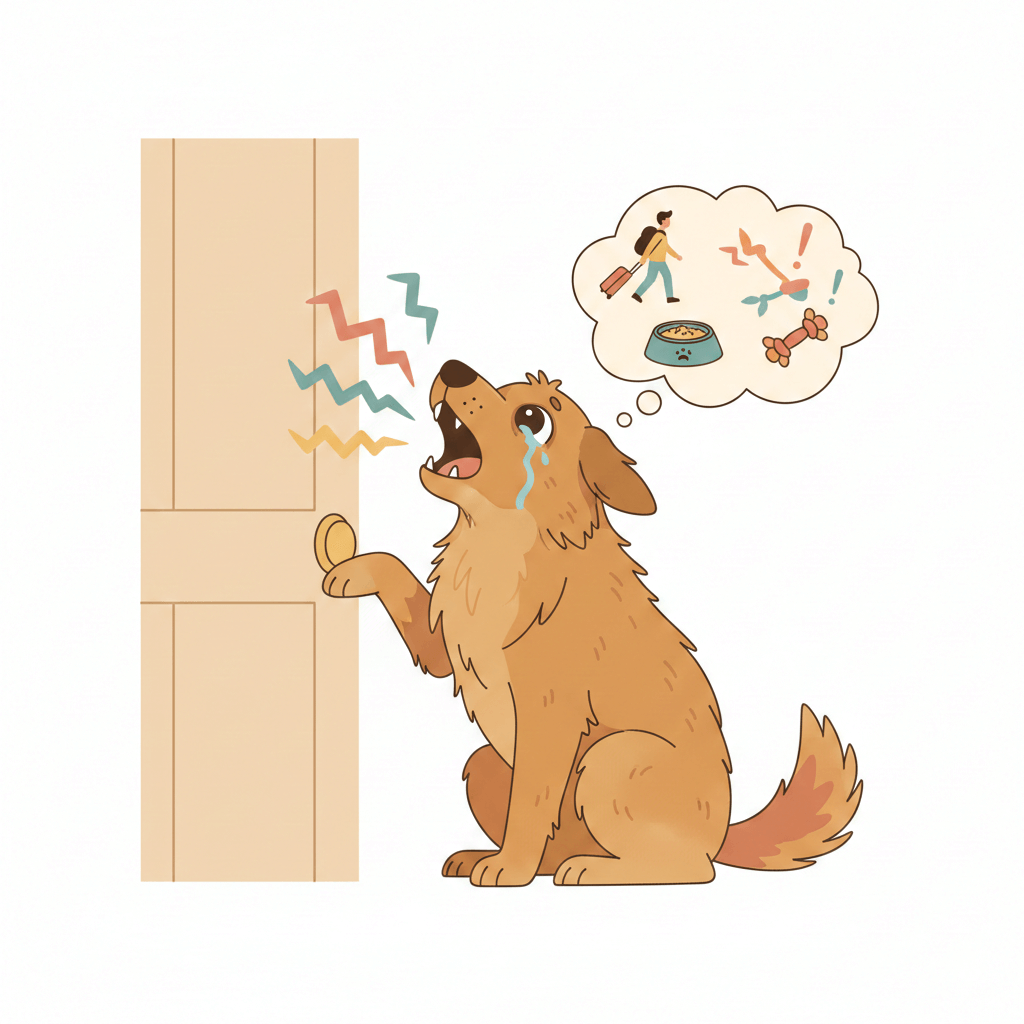 강아지의 분리 불안 및 요구성 짖음