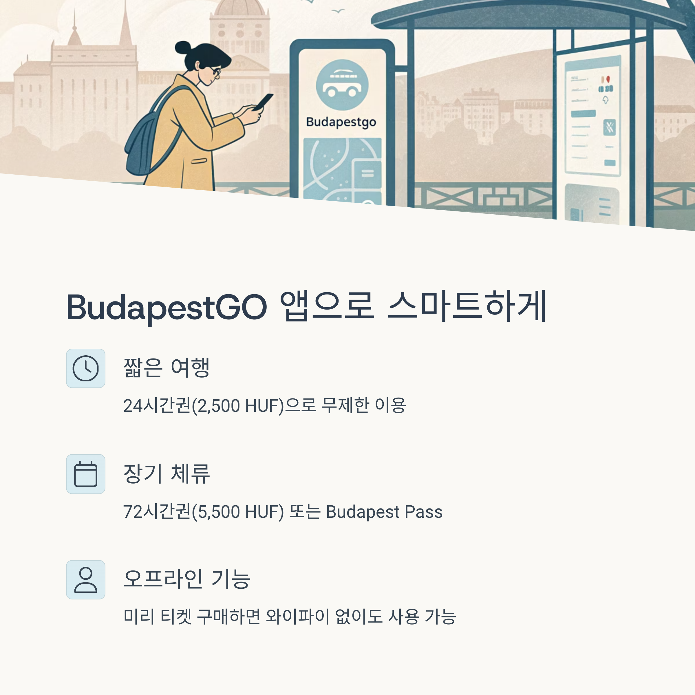 BudapestGO 앱으로 스마트하게