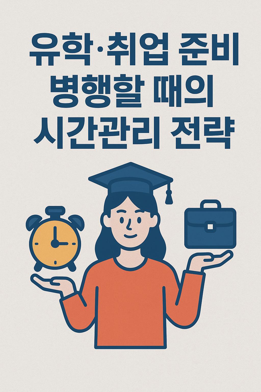 유학·취업 준비 병행할 때의 시간관리 전략 (유학준비, 취업준비, 시간관리) 관련 이미지 사진