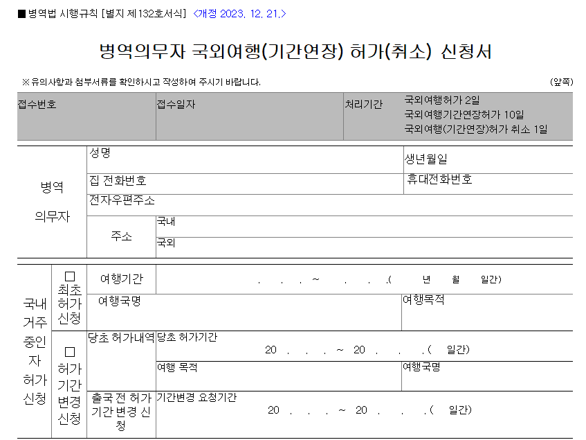 18~37세 군인(병역미필자) 여권 발급 방법, 구비서류, 발급 비용