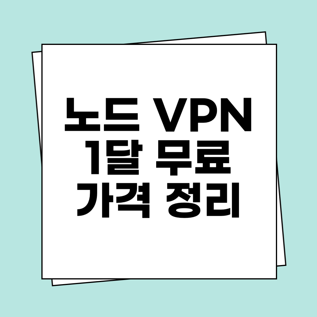 노드VPN 가격