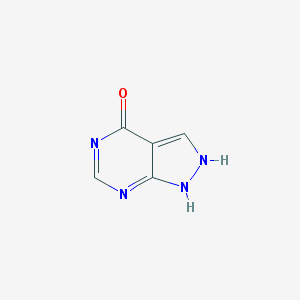 자이로릭정 주성분 알로푸리놀의 구조식