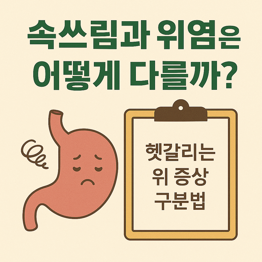 속쓰림과 위염은 어떻게 다를까 헷갈리는 위 증상 구분법