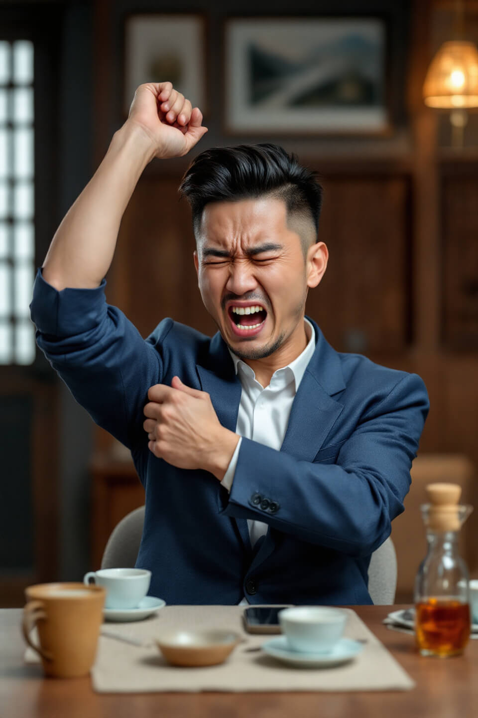 어깨 회전근개파열과 관련된 사진입니다.