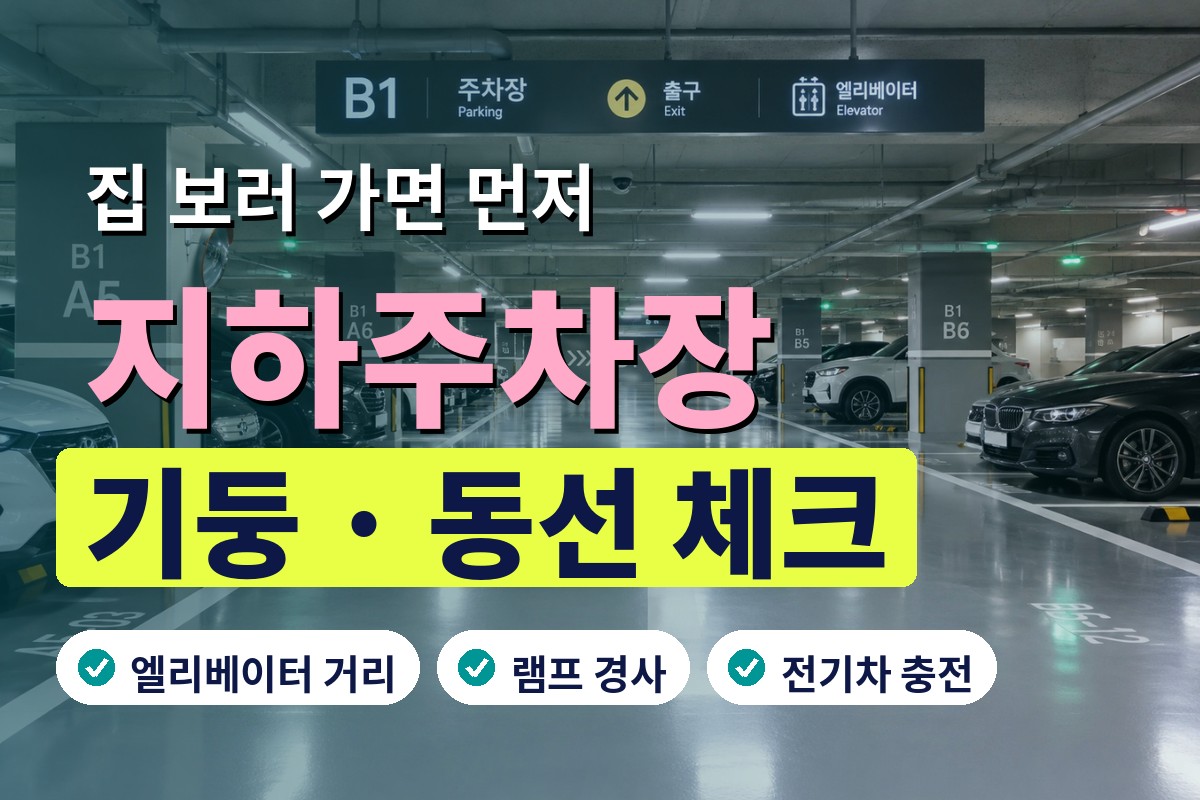 신규 아파트 지하주차장