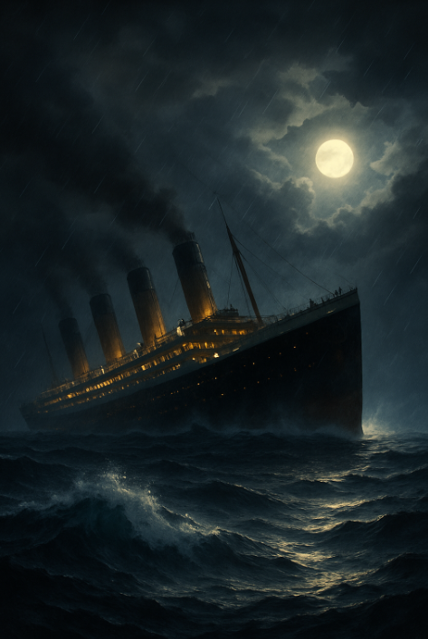 침몰하는 배사진