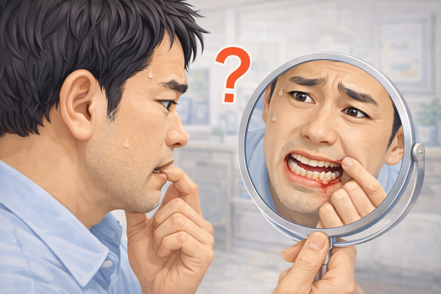 치주염일까?