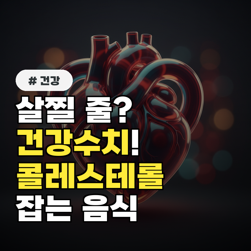 살찔 줄 알았던 건강검진 수치 의외로 콜레스테롤 잡는 음식 5가지
