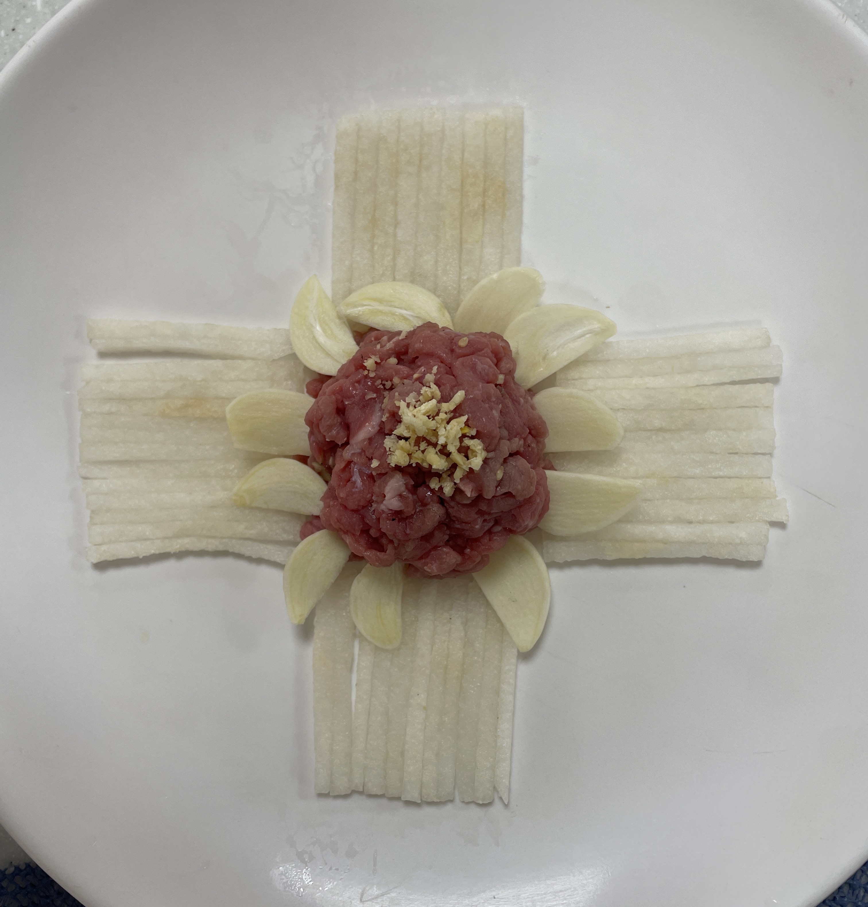 한식조리기능사 실기시험 준비 - 육회 - 내 작품