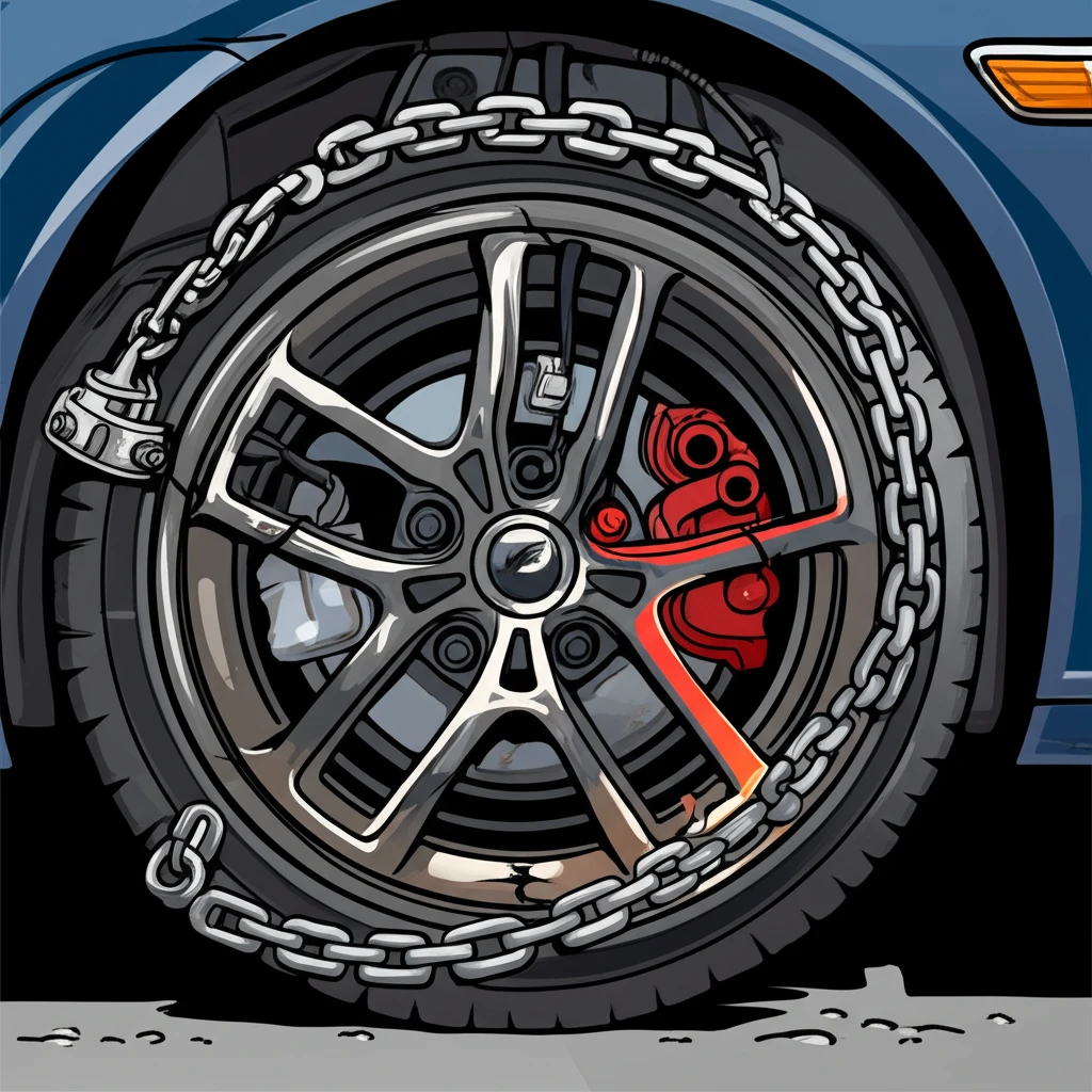 테슬라 모델 Y 19인치 휠 체인 장..