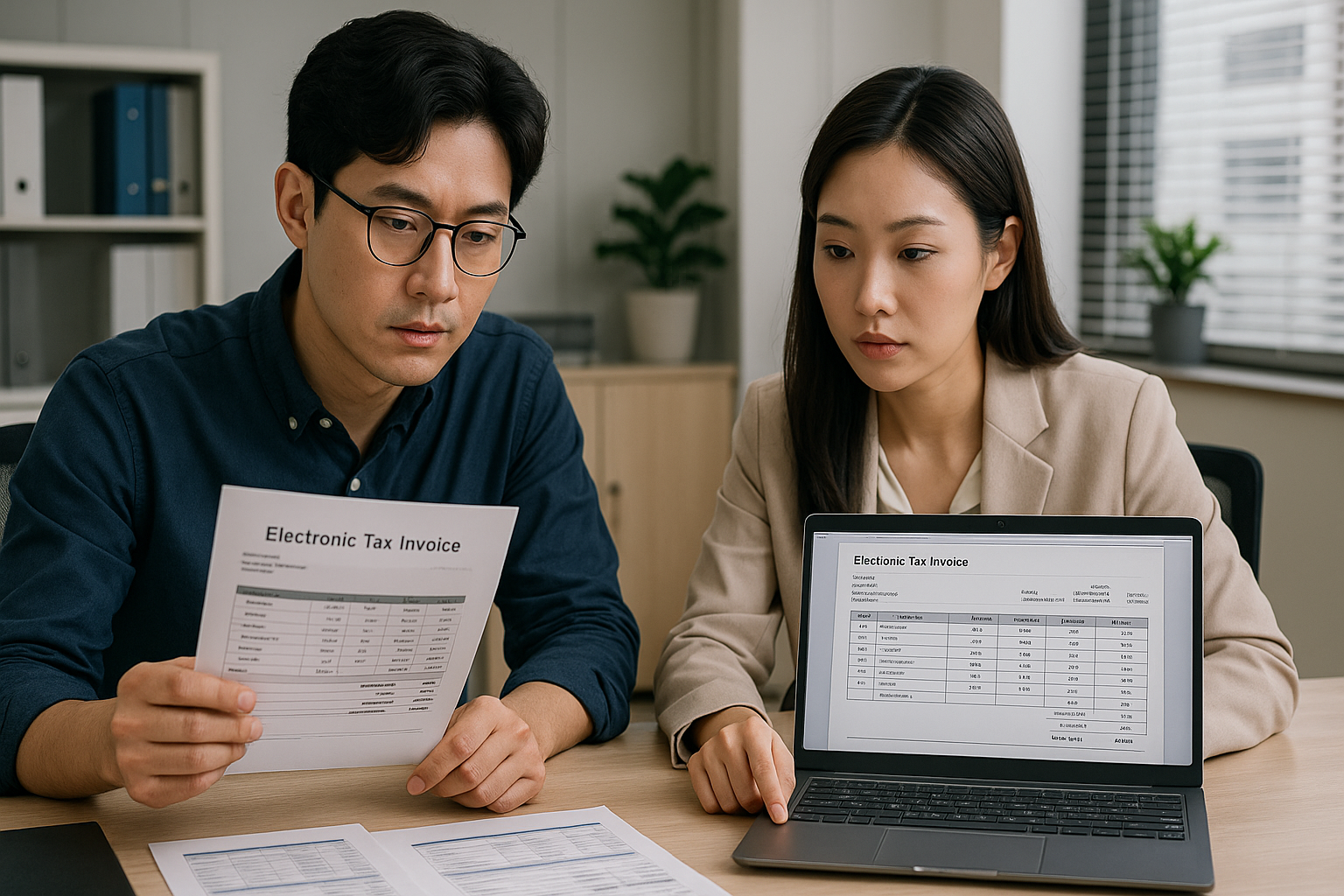 거래처에 전자세금계산서 발행
