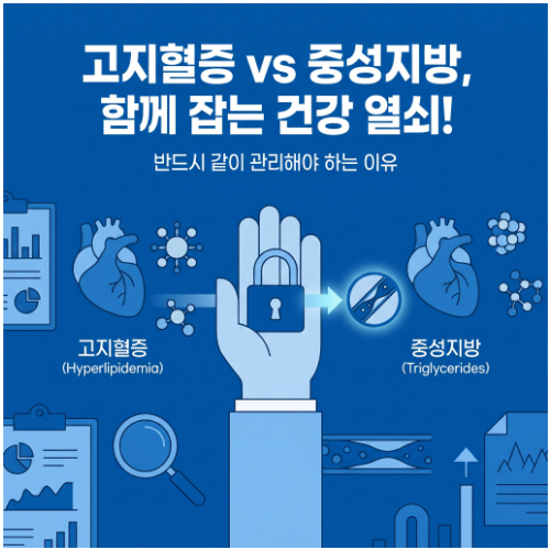 고지혈증 vs 중성지방 차이, 반드시 같이 관리해야 하는 이유