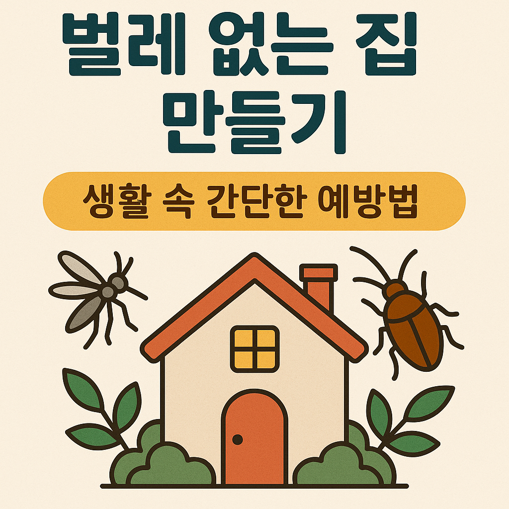 집에서 벌레 덜 생기게 하는 생활 꿀팁
