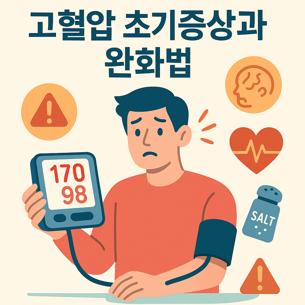 고혈압 초기증상과 자연스럽게 낮추는 법 – 약 없이 혈압 관리하는 꿀팁