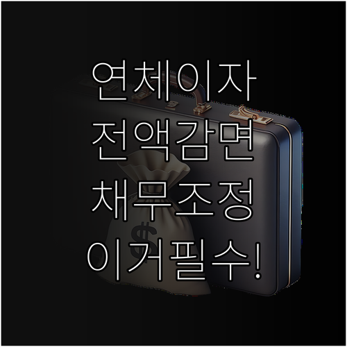 연체 이자 감면 분할납부 요청서 작성..
