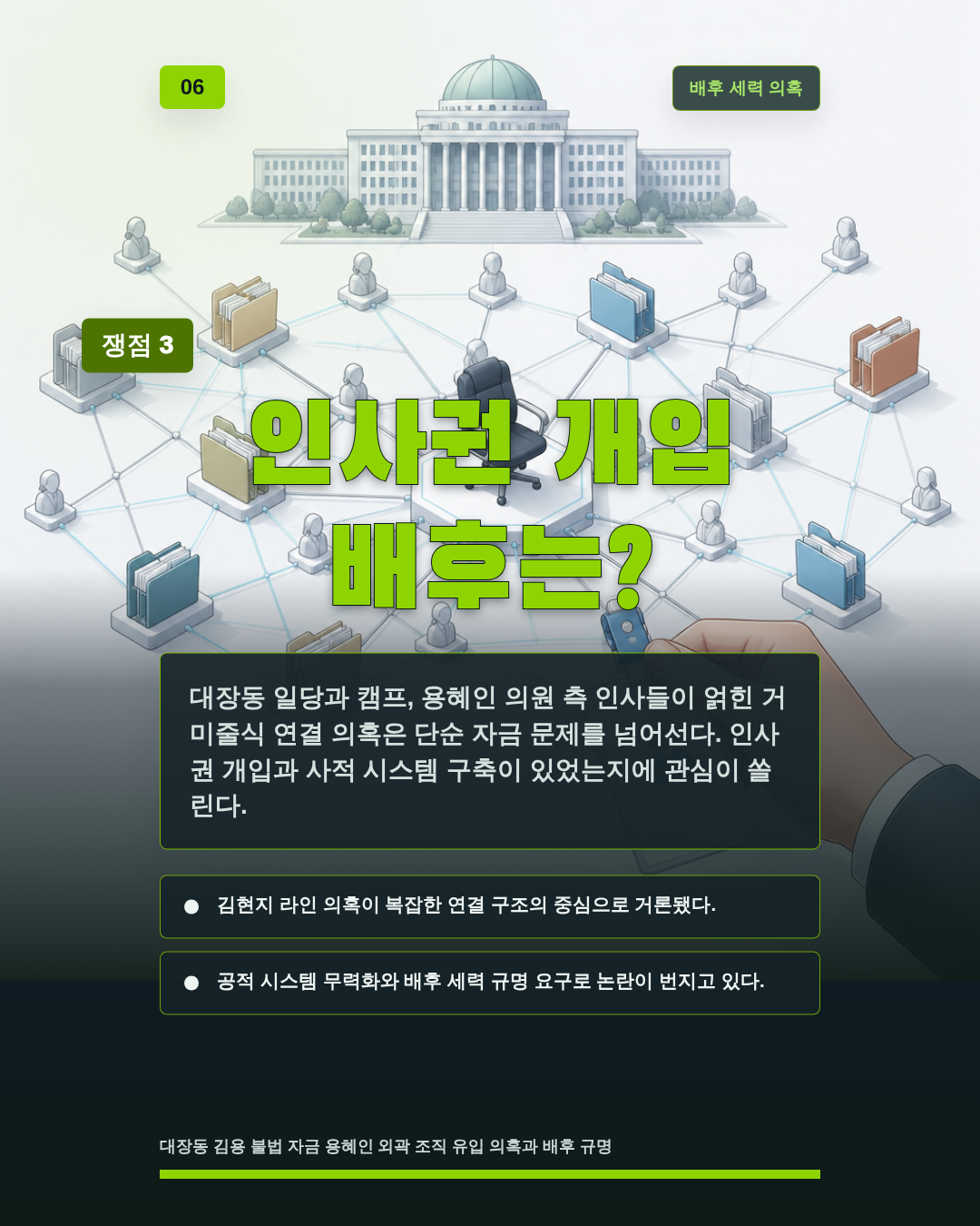 인사권 개입 배후는?