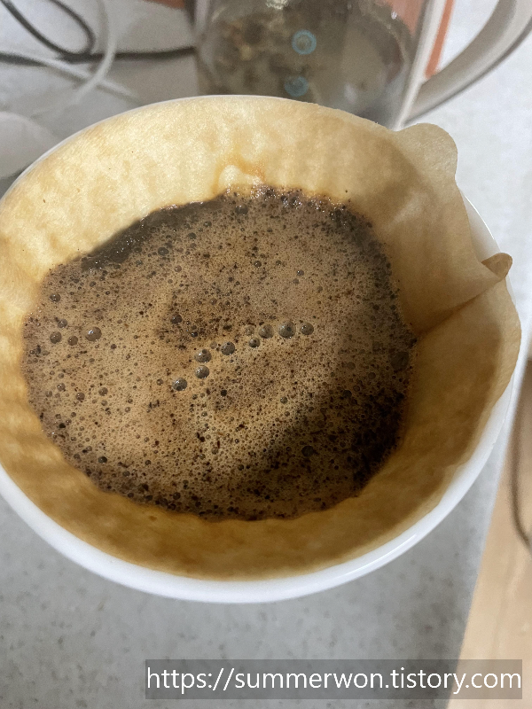 테라로사 올데이 블랜드 원두로 핸드드립