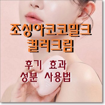 조성아 코코밀크 컬러크림 후기 효과 성분 사용법