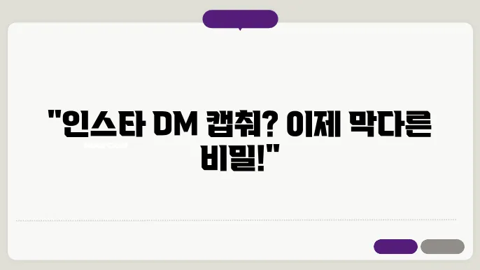 인스타디엠캡쳐알림