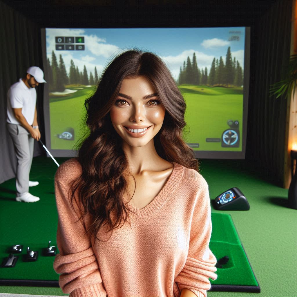 스크린골프장 배경