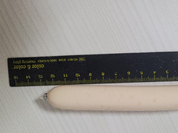 곰곰 간식 소시지 크기 측정