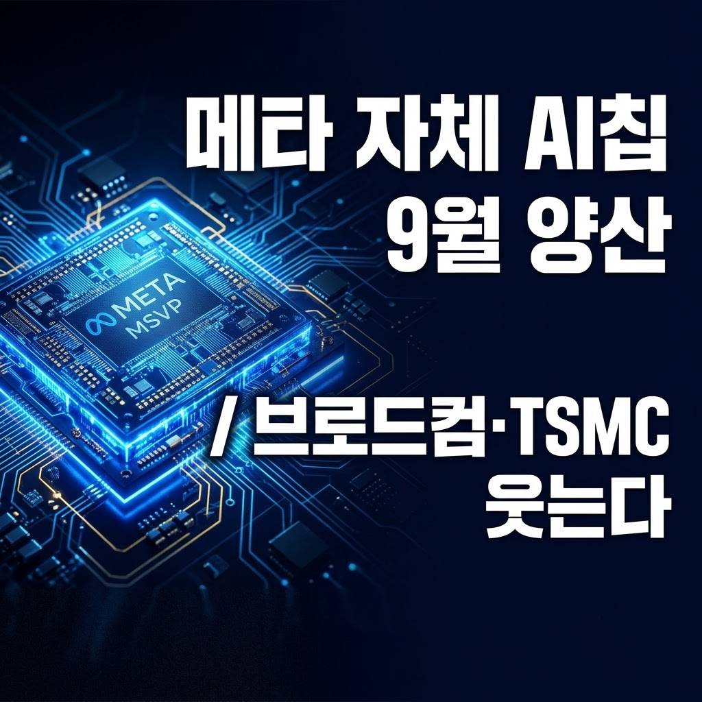 메타 자체 AI칩 9월 양산 / 브로드컴&middot;TSMC 웃는다