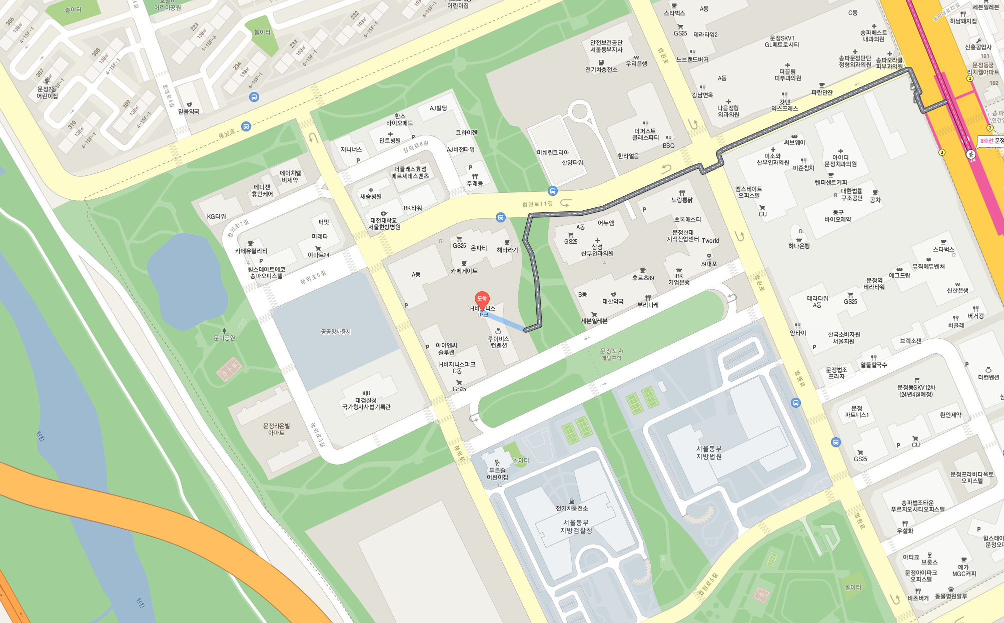 송파 문정 지식산업센터 가는길
