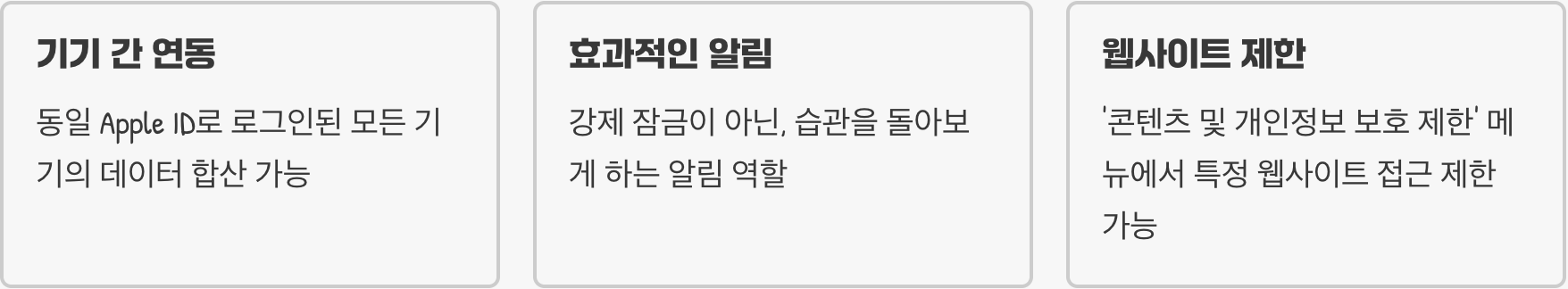 맥OS 스크린 타임, 디지털 웰빙을 위한 사용 시간 분석 및 제한 설정