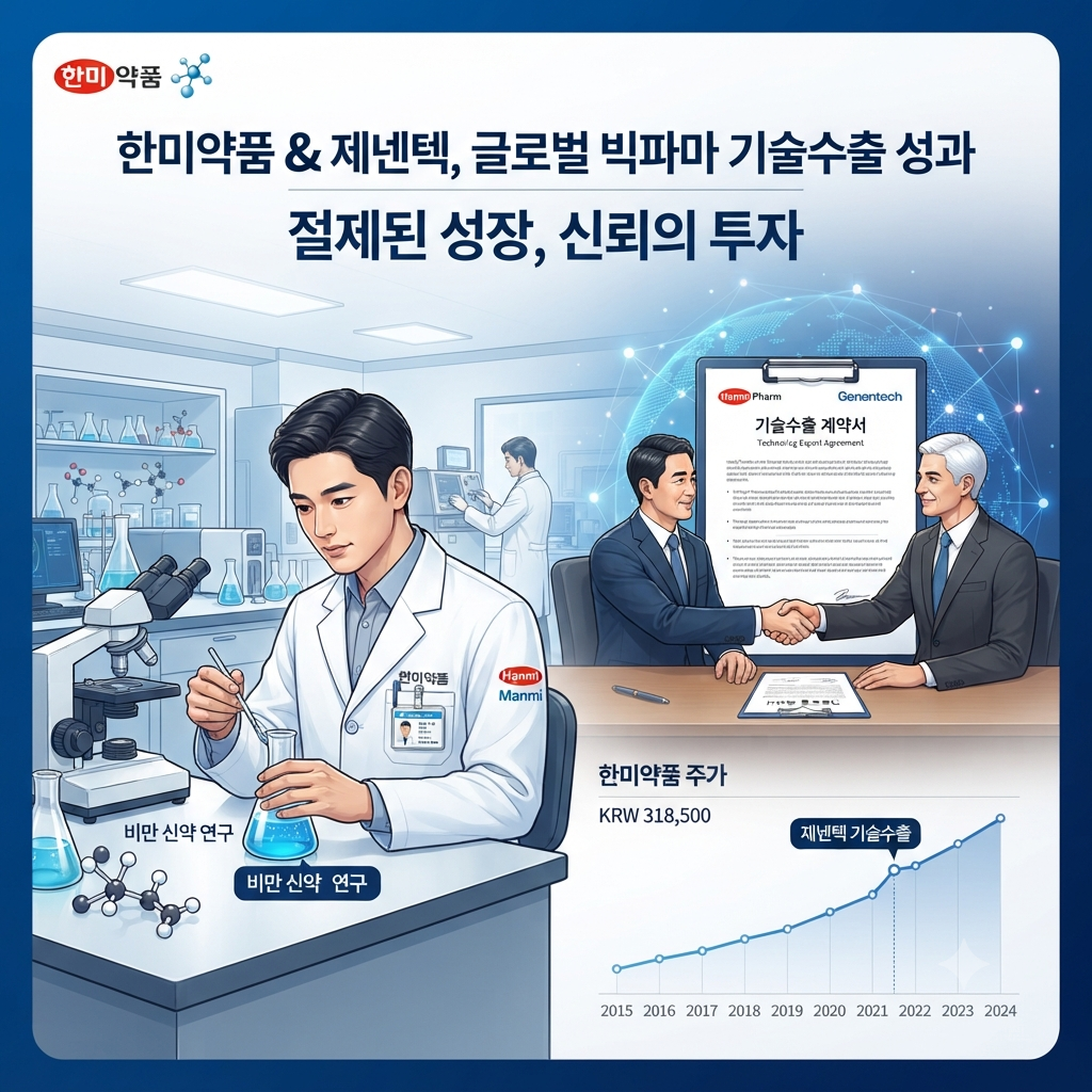한미약품 주가 상한가와 제넨텍 HM17321 기술수출