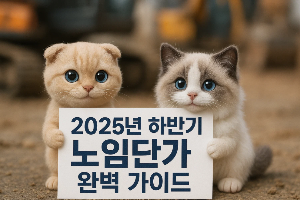 2025년 하반기 노임단가 직종별 확인 가이드