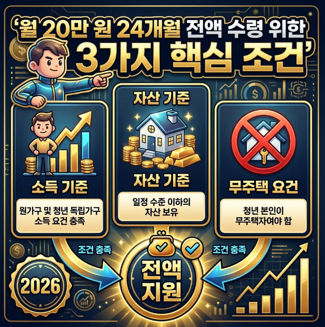 2026년 청년월세지원, 월 20만원 24개월 전액 받는 3가지 조건과 신청 자격