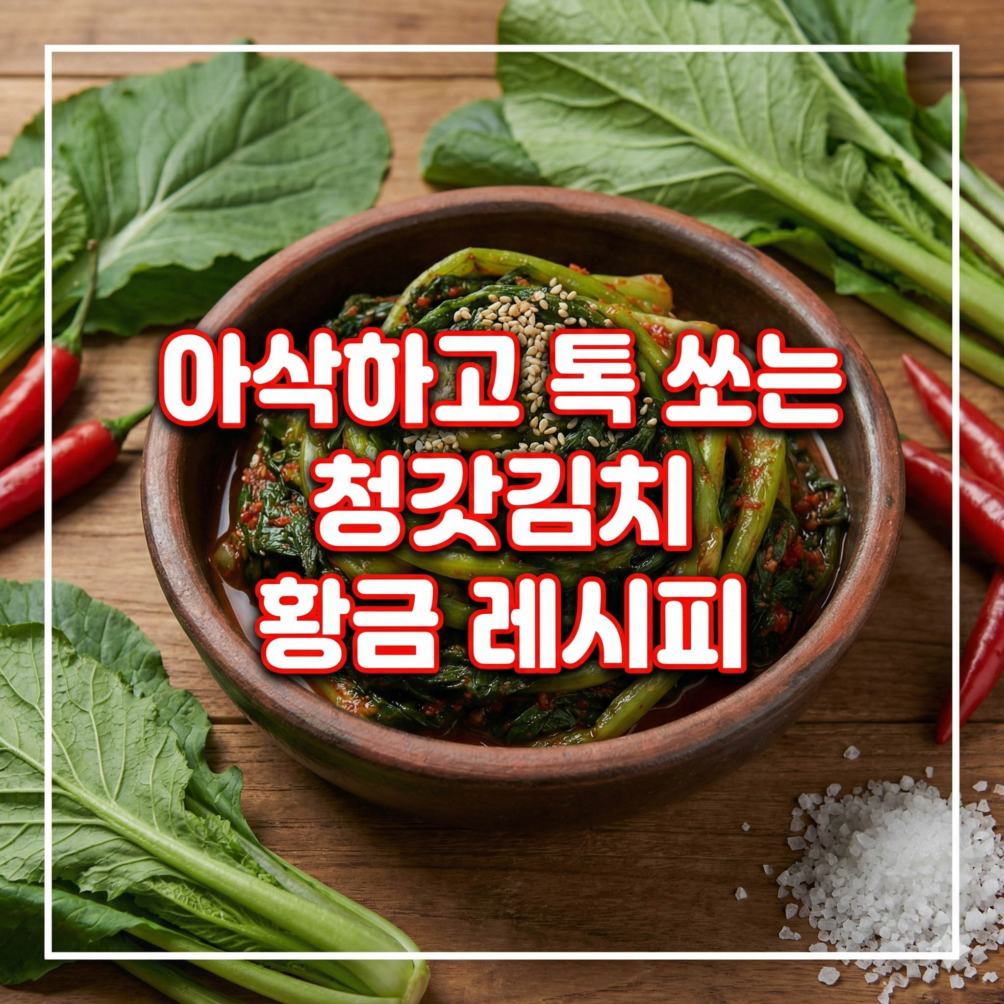 청갓김치 맛있게 담그는 법: 톡 쏘는 맛과 영양을 살리는 황금 레시피