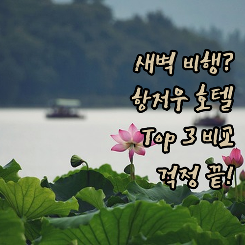 새벽 비행? 걱정 끝! 항저우 공항 