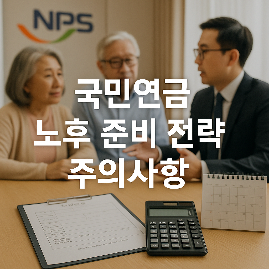 국민연금 노후 준비 전략과 주의사항