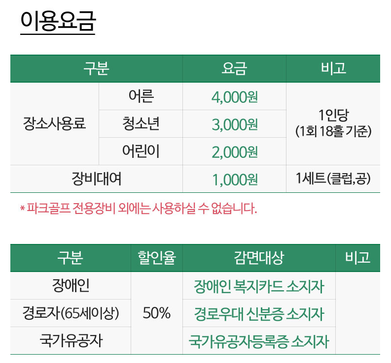 상암 월드컵공원 월드컵파크골프장