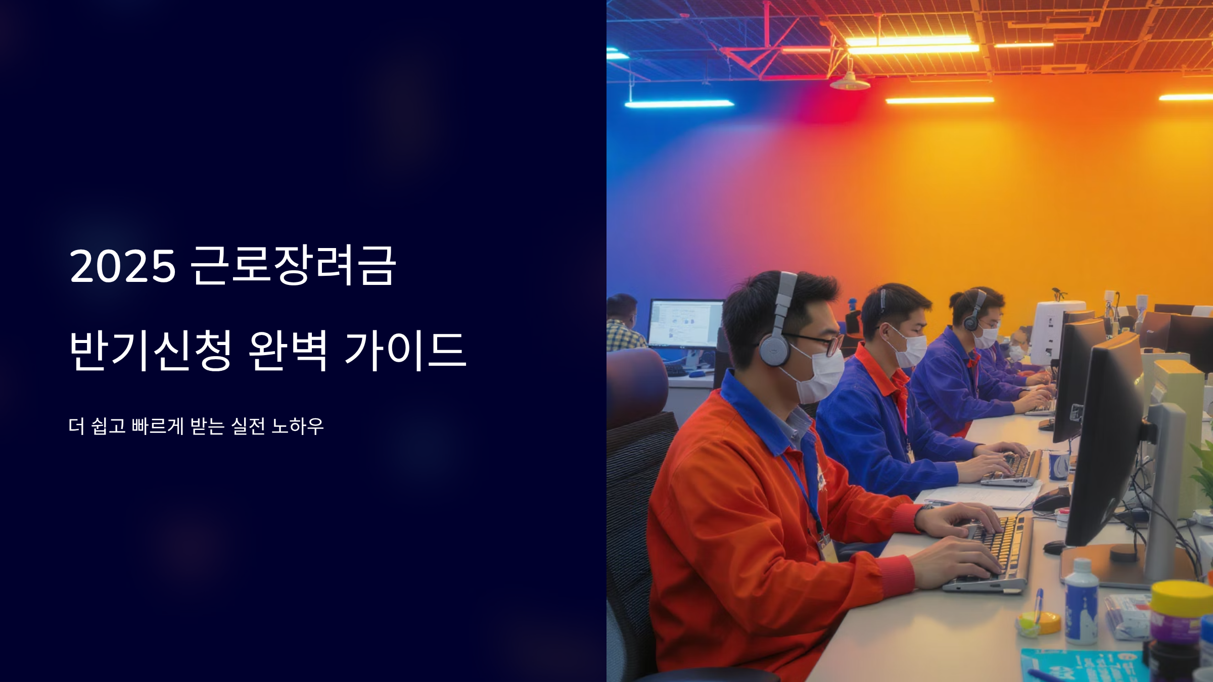 근로장려금 반기신청 빨리받는 방법