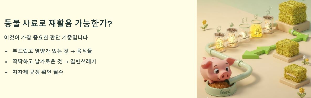 음식물 쓰레기 종류