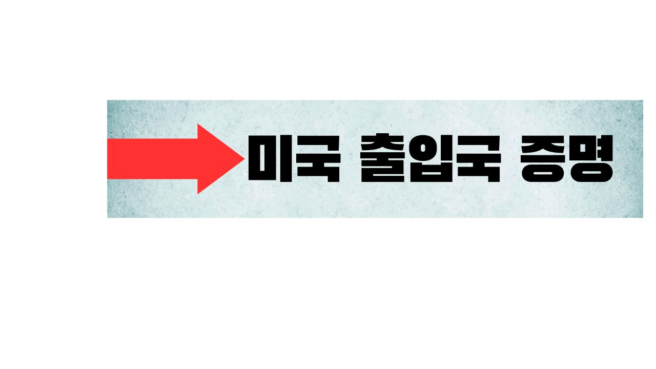 미국 출입국 조회