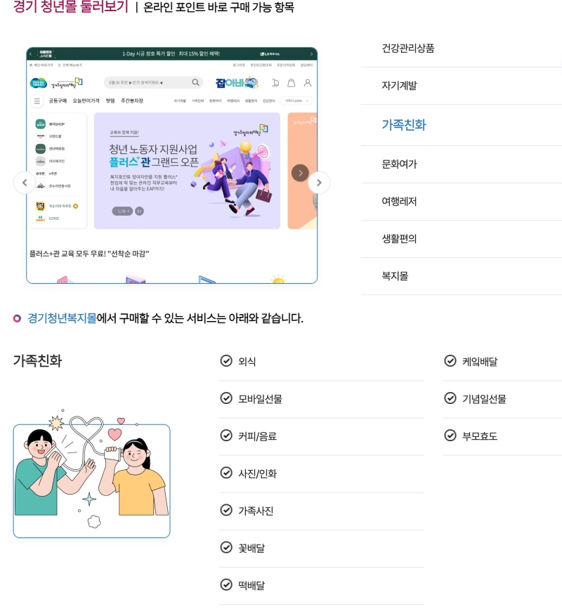 경기도 청년복지포인트몰