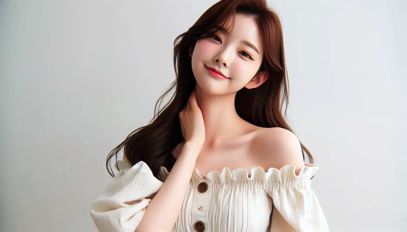 코지마-저주파-목마사지기로-관리하는-여성의-모습